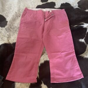 Express Size 4 Pink Chino Capri Pants Summer Business Casual‎
